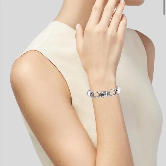 LAGOS Sterling Silver Rocks Station Link Bracelet - Picture 2 of 11